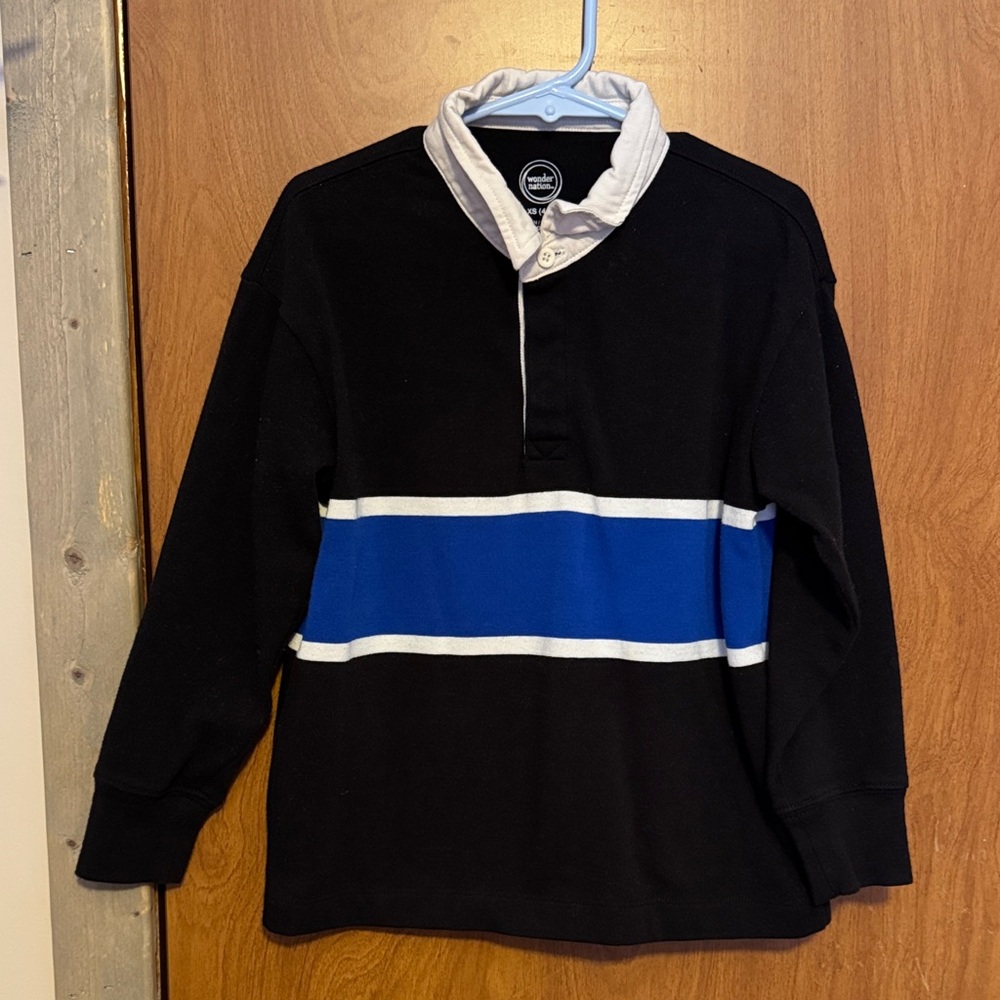 10/$10 Black and Blue Kids Long Sleeve Tee